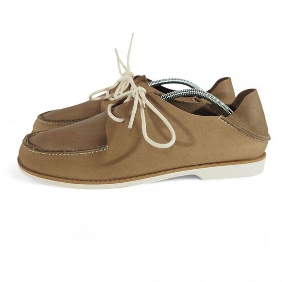 OluKai Holokai Moc Toe Leather Casual Loafers Men\'s 8.5 Tan‎ main image 5